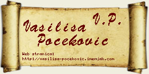 Vasilisa Počeković vizit kartica